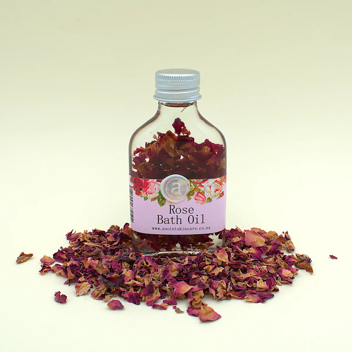 Rose Bath Oil Bottle