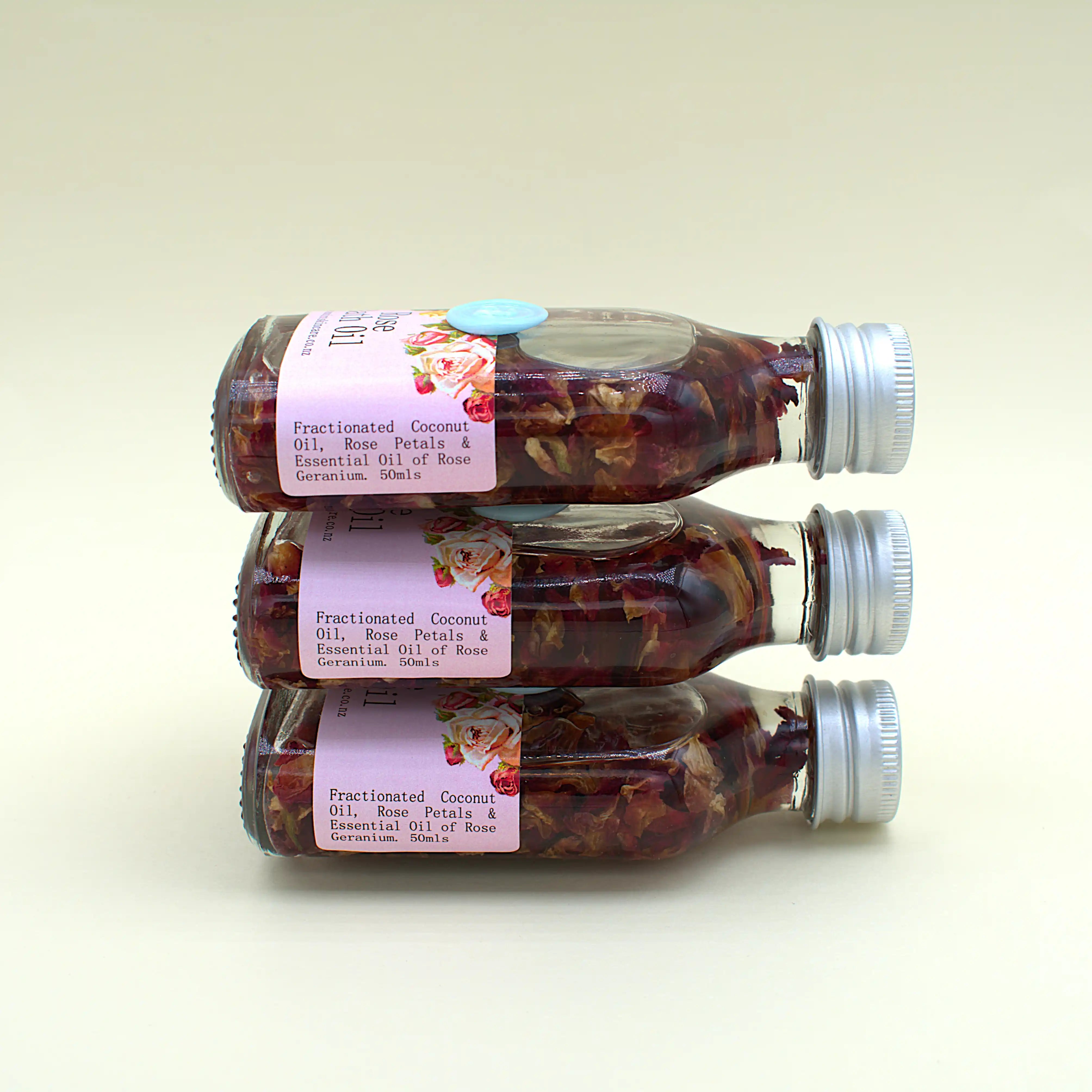 Rose Bath Oil Bottle