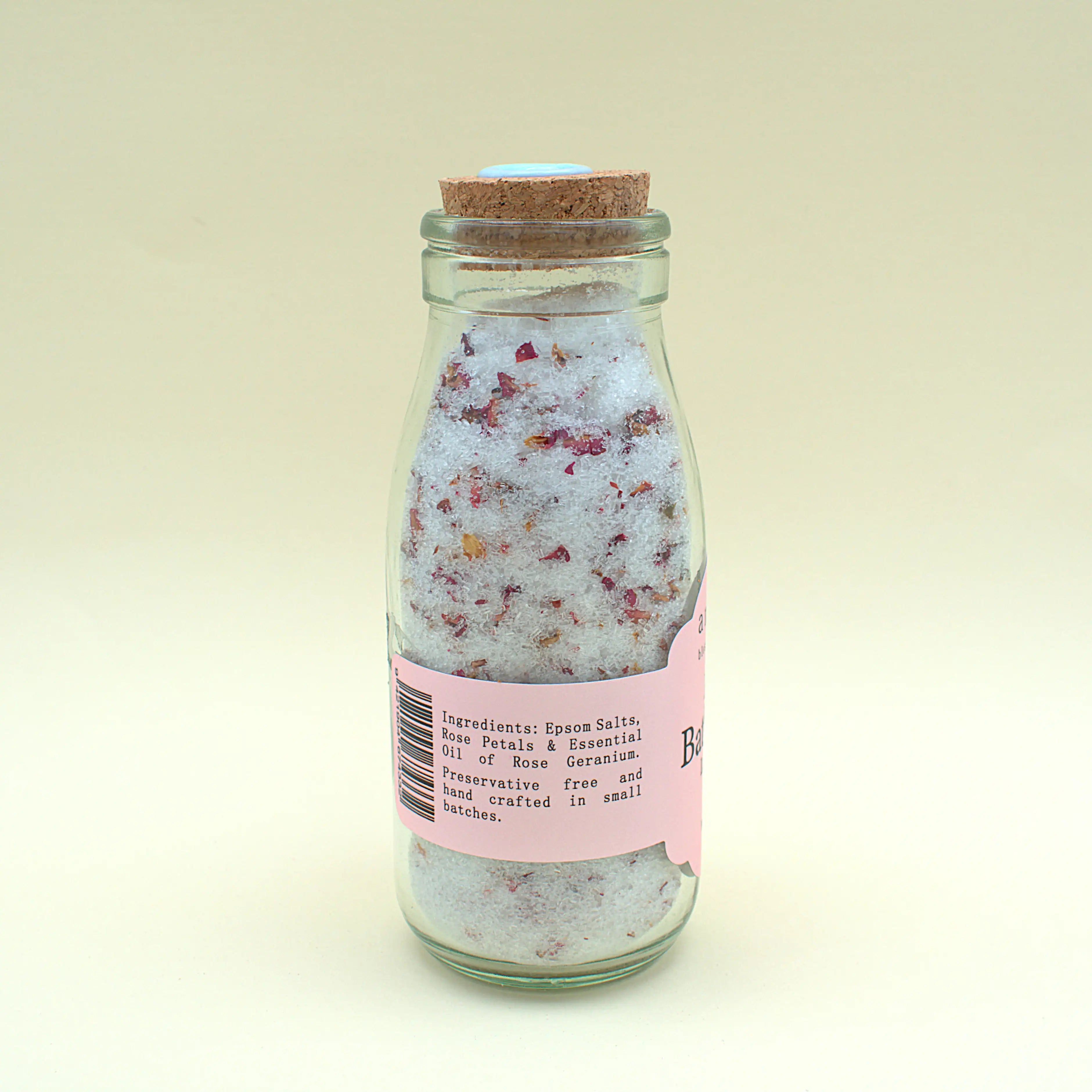 Rose Bath Salts Bottle