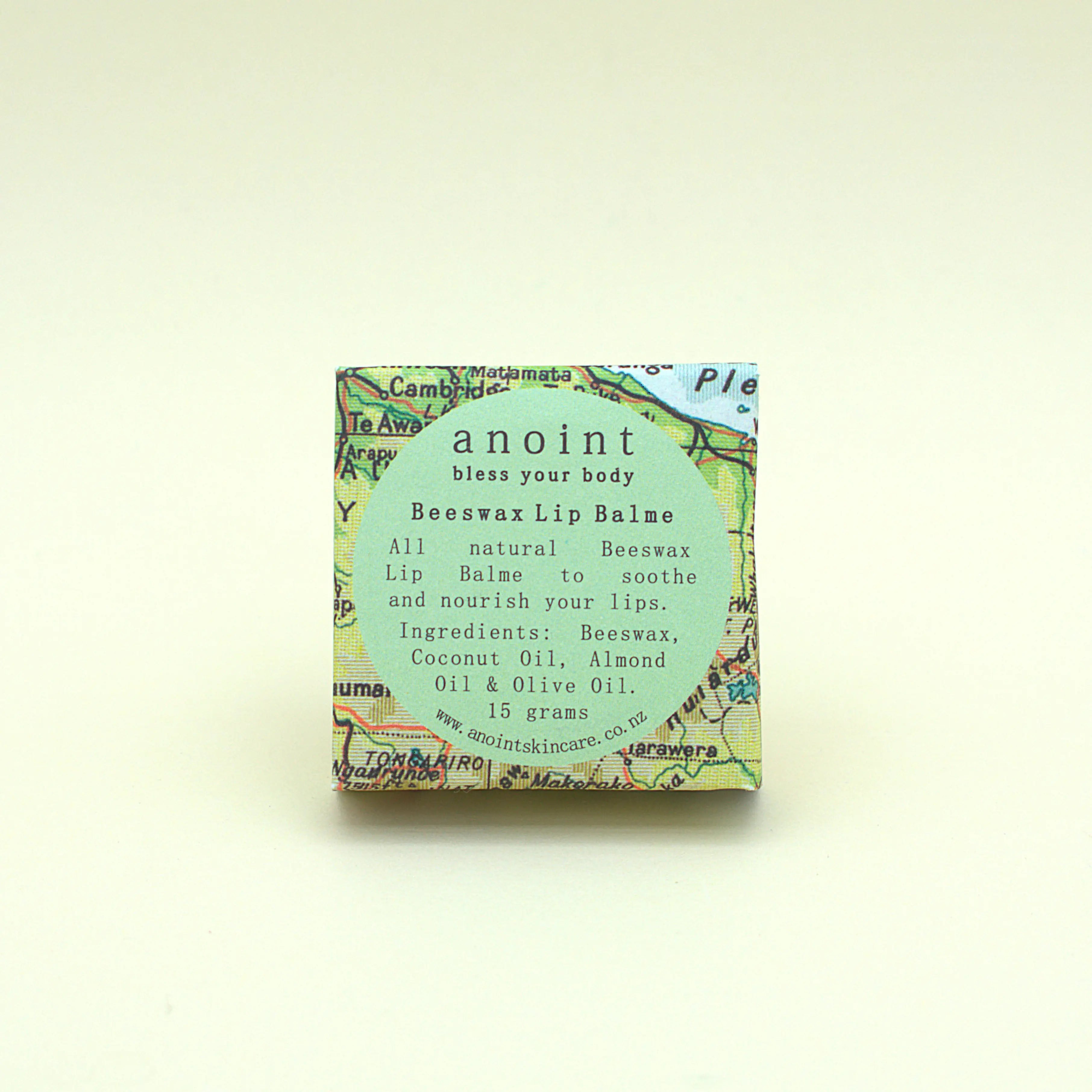 Unscented Lip Balme (Tin) - Vintage Map Petal Wrap