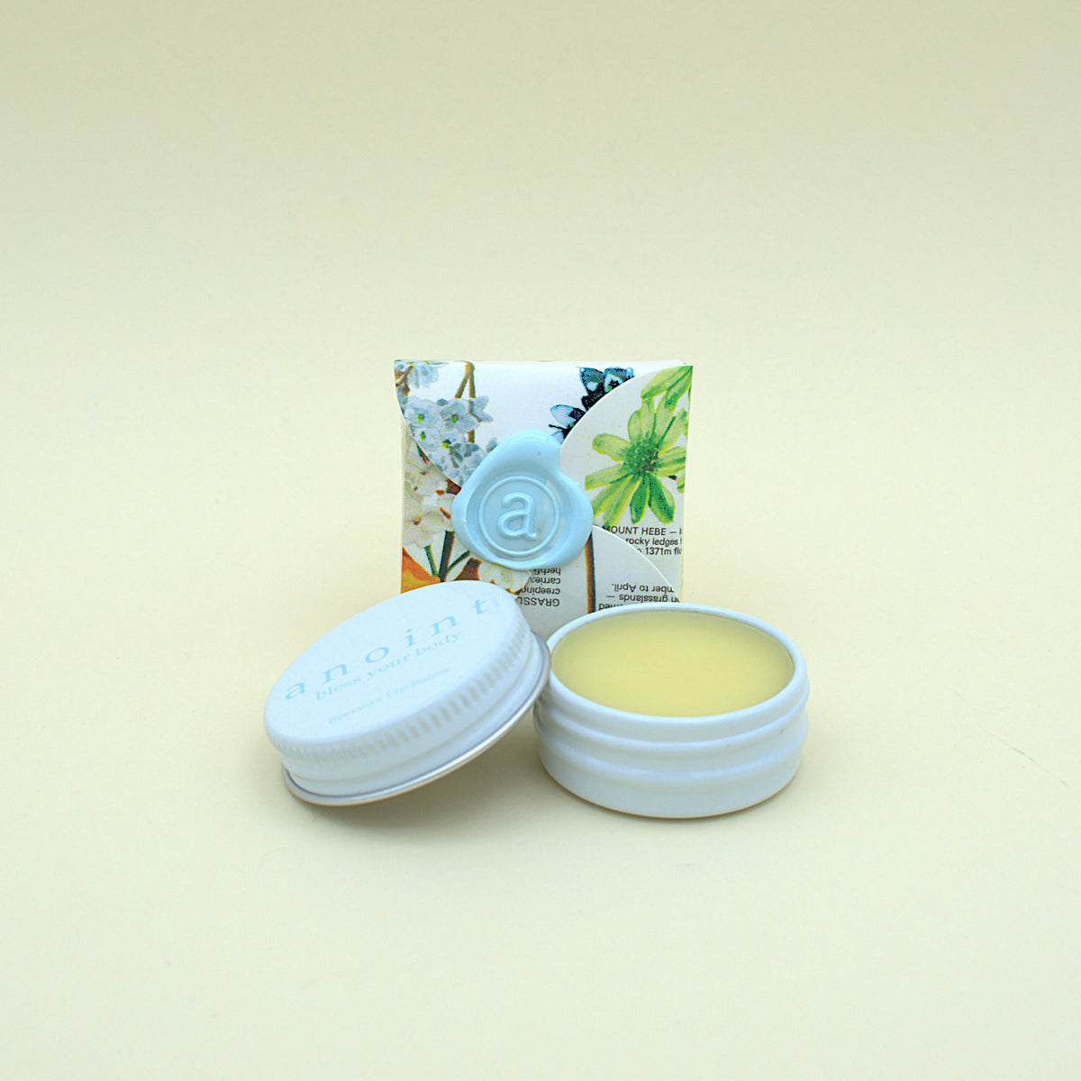 Unscented Lip Balme (Tin) - Lavender Patchouli Petal Wrap