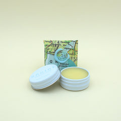 Unscented Lip Balme (Tin) - Vintage Map Petal Wrap