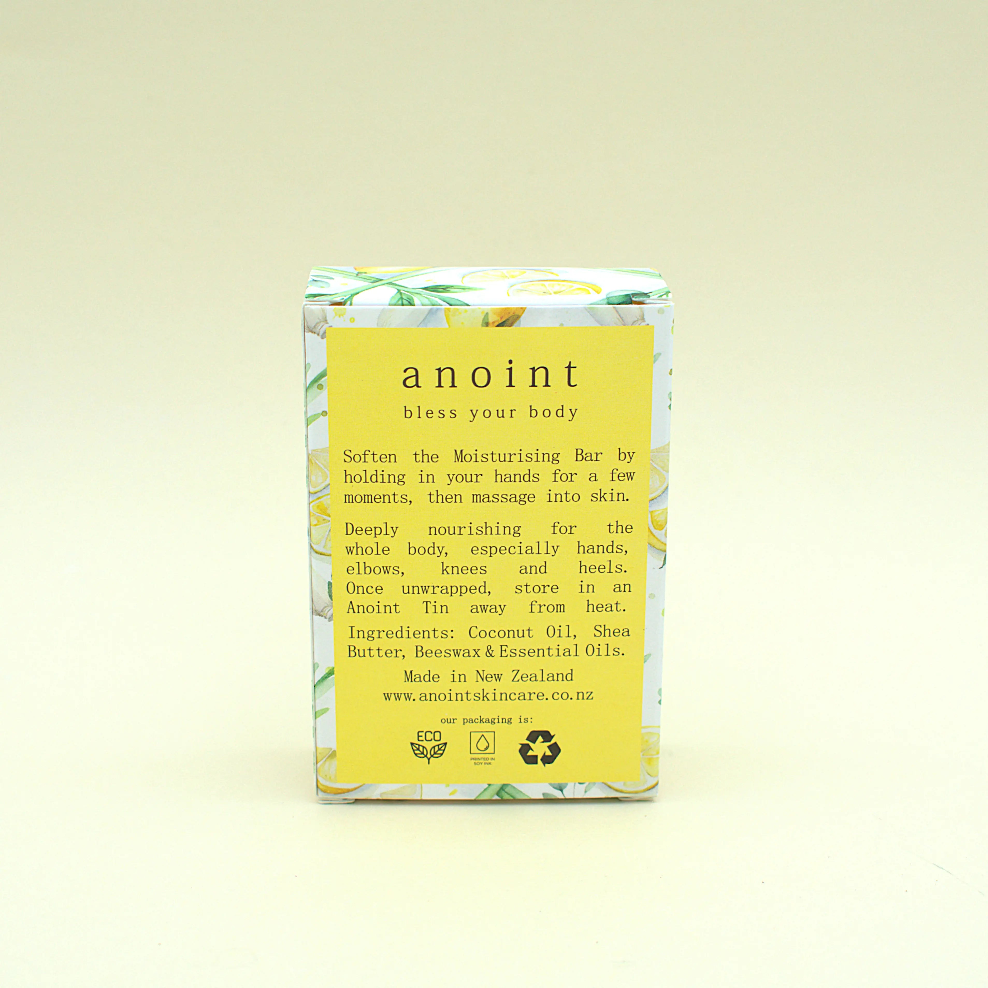 Solid Moisturiser - Lemongrass