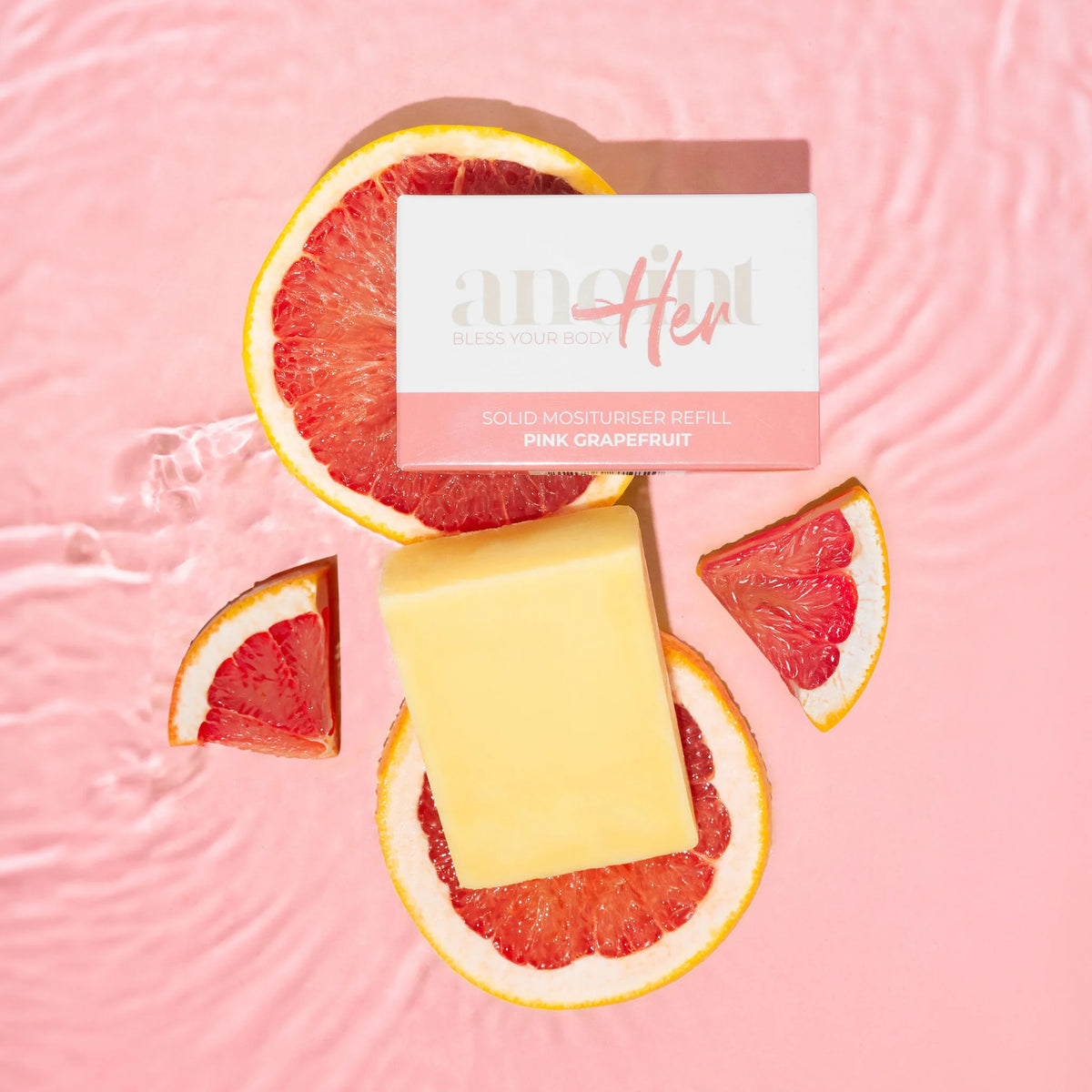 Solid Moisturiser Pink Grapefruit