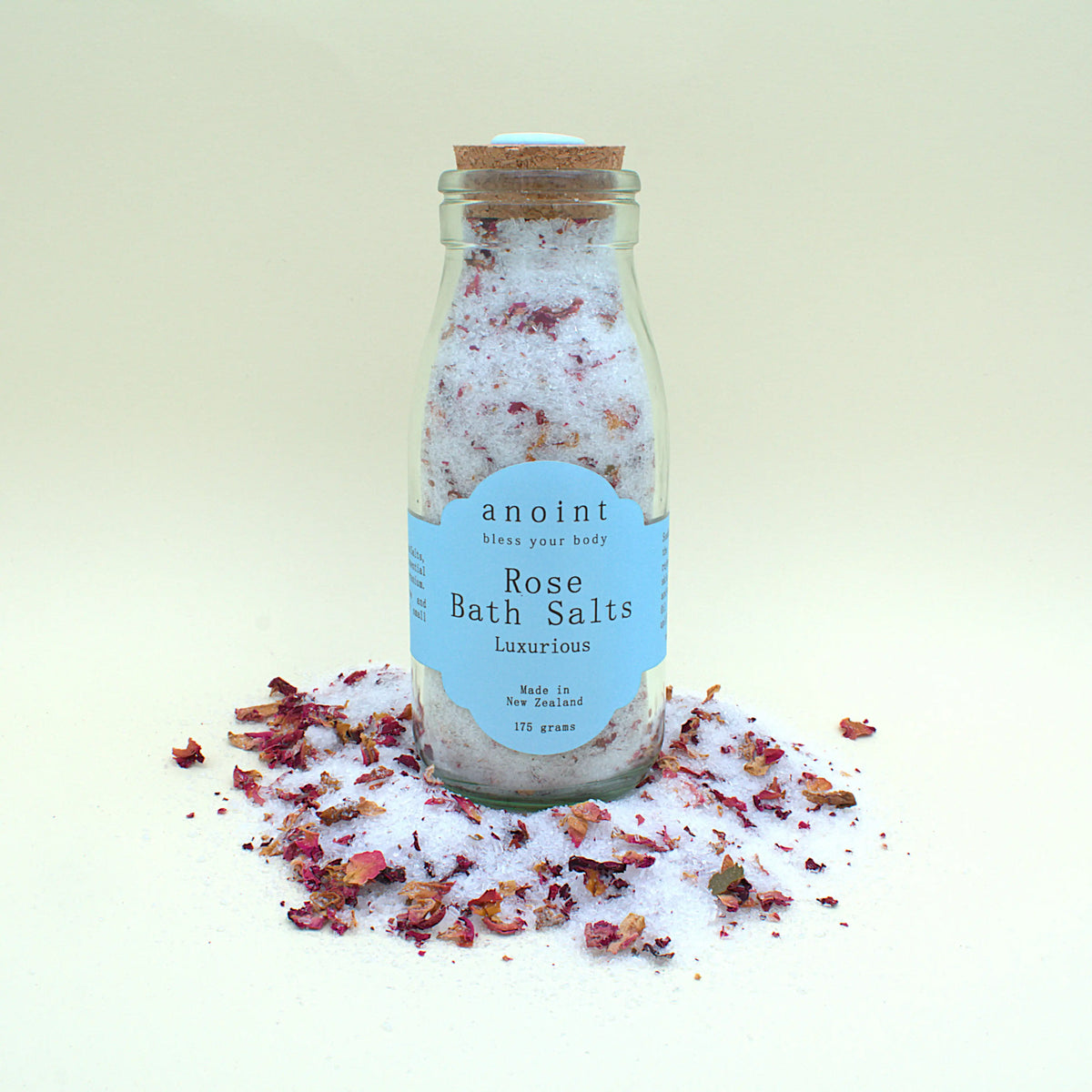 Rose Bath Salts Bottle