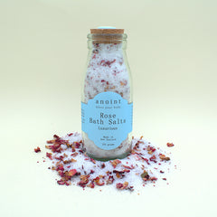 Rose Bath Salts Bottle
